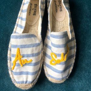 Custom Soludos Smoking Slipper Espadrilles NWT
